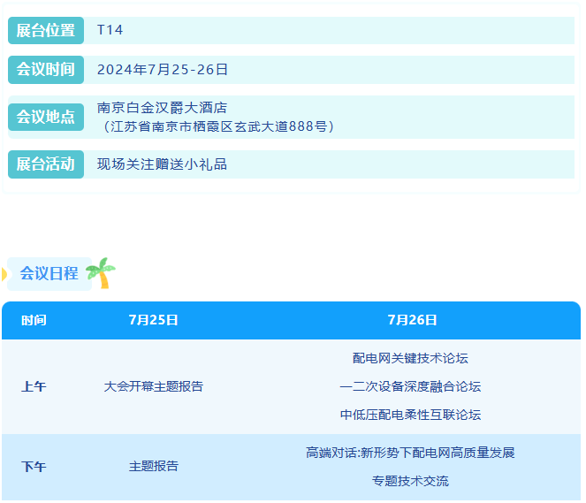 置恒第十四屆配電技術(shù)應(yīng)用大會(huì)站位信息